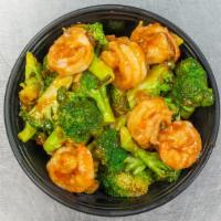 Shrimp With Broccoli And Carrots · Shrimp with vegetables in light sauce.