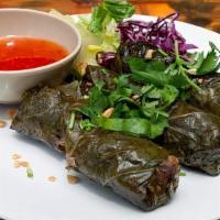 Marinated Beef Wrapped In Grape Leaf · 