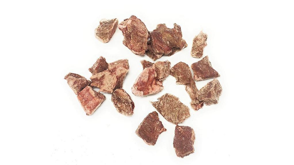 Beef Heart · Contains essential amino acids which are necessary for muscle growth.
Good source of vitamin a which is responsible for growth, fetal development, immune function, and cell function. It is also great for maintaining eye health.
Good source of collagen which not only is good for your skin elasticity, but also your pet's structure of tendons, bones, ligaments, and various connective tissues.
High in selenium which acts as an antioxidant fighting free radicals and inflammation.
Zinc contributes to them having healthy skin and fur, good thyroid function, and a healthy immune system.
Iron is essential for carrying oxygen through the blood, as an antioxidant and, it protects white blood cells used by the immune system to kill bacteria.

Ingredients: USDA beef heart.