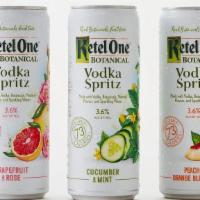 Ketel One Botanical Vodka Spritz - 4 Pack Of Cans · Specify in notes preferred flavor from: Peach and Orange Blossom, Cucumber and Mint or Grape...