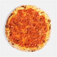 Pepperoni Pizza · Marinara, mozzarella, and pepperoni. That's a freaking good pizza. 16 inch Pizza