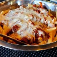 Chili Cheese Fries · house made beef chili, Kerbey queso