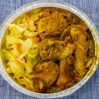 (Boneless) Chicken Curry & Dhal Puri · 