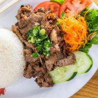 Com Tam Bo Nuong Sa / Grilled Lemongrass Beef · *Consuming raw or undercooked meats, poultry, seafood, shellfish, or eggs may increase your ...