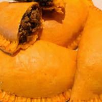 Patties · Spicy beef, Cheesy beef, mild Curry chicken, Jerk chicken, or Spinach in a golden and flaky ...