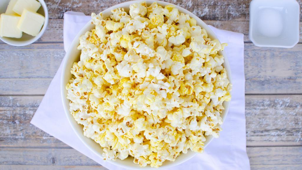 Butter Popcorn · Movie Theatre popcorn with a delicious movie theatre taste! Popped with butter and salt. 
Exactly what you get at the movies.