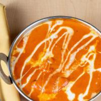 Butter Chicken · Chicken breast chunks cooked in butter sauce.