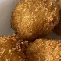 Panko Mac & Cheese Balls · Mac & Cheese balls rolled in Panko bread crumbs and deep fried to perfection.