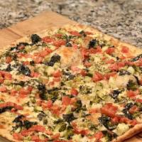 Veggie Grandma · Spinach, broccoli, mushrooms, onions, tomatoes.