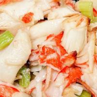 Oven Baked Crabmeat · Marinated crabmeat baked in tasty creamy sauce
