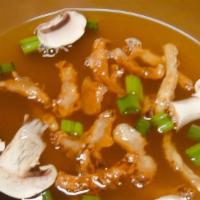 Onion Soup · Beef consomme with fried onion& sliced mushroom
