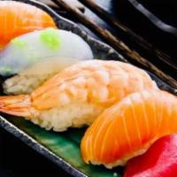 Sushi Appetizer · Five pieces of assorted sushi nigiri
