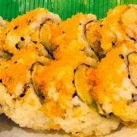 Ninja Roll · Crunch, spicy crab, with tobiko on top.