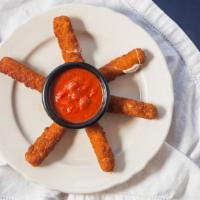 Mozzarella Sticks · Crunchy on the outside and lots of cheese on the inside. Served with marinara sauce.