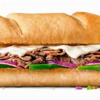 Steak & Cheese Hot Sub - Large · Toasted Bun With Seasoned Shaved Steak, Mayo And American Cheese.