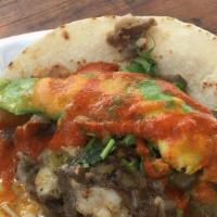 Steak & Egg Taco · Bistec, egg, and cheese