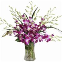 Tranquility · The simplicity of the dendrobium orchid is clear. Purple and white is a classic and elegant ...