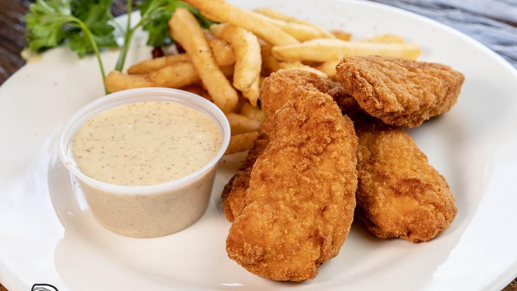 Chicken Fingers W/ French Fries · Served w/ Honey Mustard