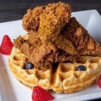 (3) Chicken Tenders & Honey Butter Waffle · 