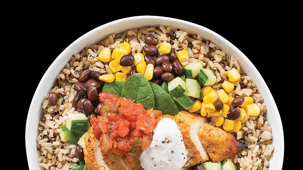 Burrito Bowl! · Your choice of freshly grilled meat with rice, beans, or fajita veggies, and topped with guac, salsa, queso blanco, sour cream or cheese>>REGULAR BURRITO <<comes with grilled onions, grilled pepper, rice, cheese, pinto beans and you  choose your favorite meat.
