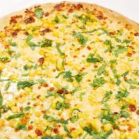 Elote · Elote Pizza is everything you love about elote piled onto housemade ultra  crust original! g...