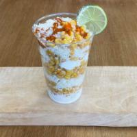 Street Corn In A Cup · 12 oz, elote, in a cup is an easy mess-free way to go when you are craving Mexican street co...
