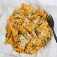 Cheese Fries · Served with ranch dressing.