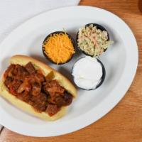 Brisket Chili Dog · Our famous dogs smothered in all-meat brisket chili