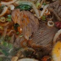 # 35 Spicy Beef · Spicy Beef Noodle  Soup