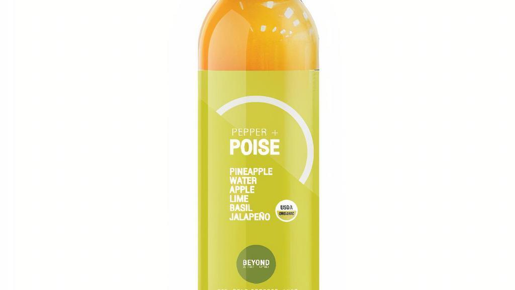 Pepper+Poise · Pineapple, Water, Apple, Lime, Basil, Jalapeno. 100 cal