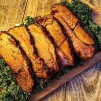 Brisket Pound · We start with a choice selected slab of brisket rubbed with Anderson's custom rub, then smok...