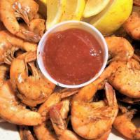 1 Lb. Steamed Shrimp · 1 Lb. of shell on shrimp, steamed with old bay and served with cocktail sauce.