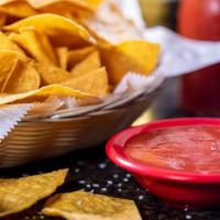 Small Chips & Salsa · A small order of chips with a 4 oz house salsa.