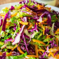 Medium Gypsy Salad · Tossed romaine lettuce and red cabbage with carrots and radishes, served with lemon dressing.