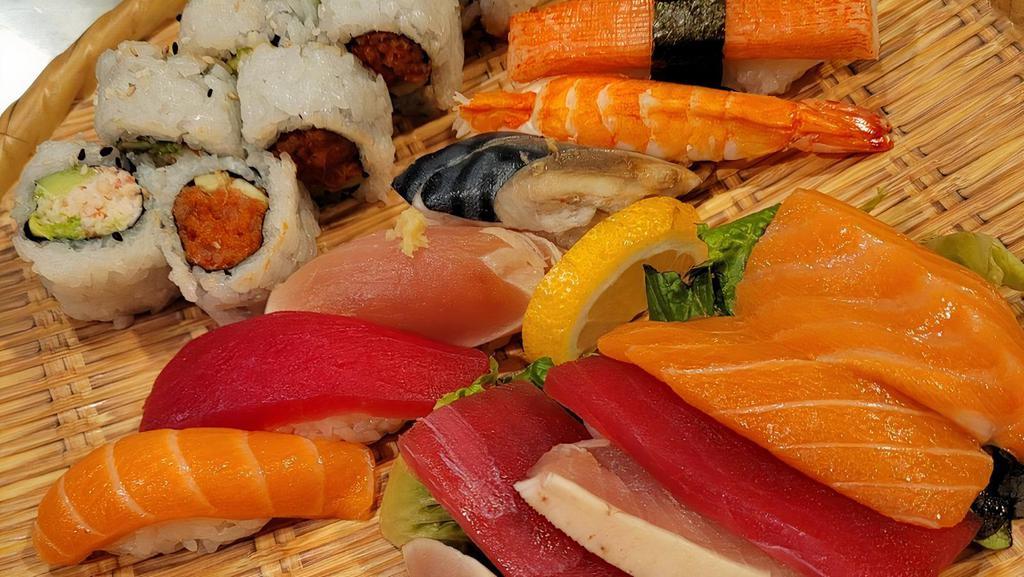 Sushi & Sashimi · tuna ,salmon,white fish,octopus sashimi plus come with Sushi B.