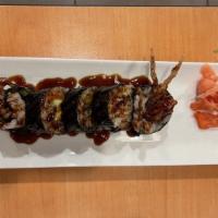 Spider Roll · Fried soft shell crab.
