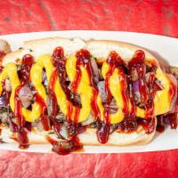 Hot Dog · Sausage served on a bun.