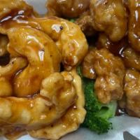 Dragon & Phoenix · Spicy. General Tso's chicken and shrimp.