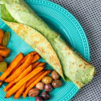 Arabi Crunchy Falafel Plate · Tortilla | Hummus | Falafel | Cucumber Pickles | Turnip Pickles | Tomatoes | Tahini Sauce | ...
