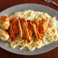 Fettuccini Alfredo · Chicken or any kind of meat is extra.