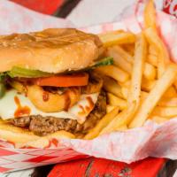 Onion Ring Burger (1/4Lb) Combo · Known as 