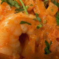 Chipotle Shrimp · Jumbo shrimp in our creamy and spicy chipotle crema.
