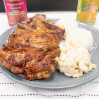 Hawaiian Bbq Chicken · Hand-cut boneless & skinless chicken marinated in Hawaiian BBQ sauce.