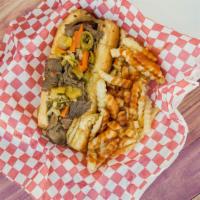 Italian Beef With Sausage · Italian Beef served with Sausage and fries