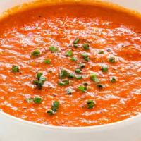 Tomato & Saffron Soup (سوپ گوجه و زعفران) · Tomato and Saffron Bisque is a creamy tomato soup with a flavorful broth made with fresh bas...