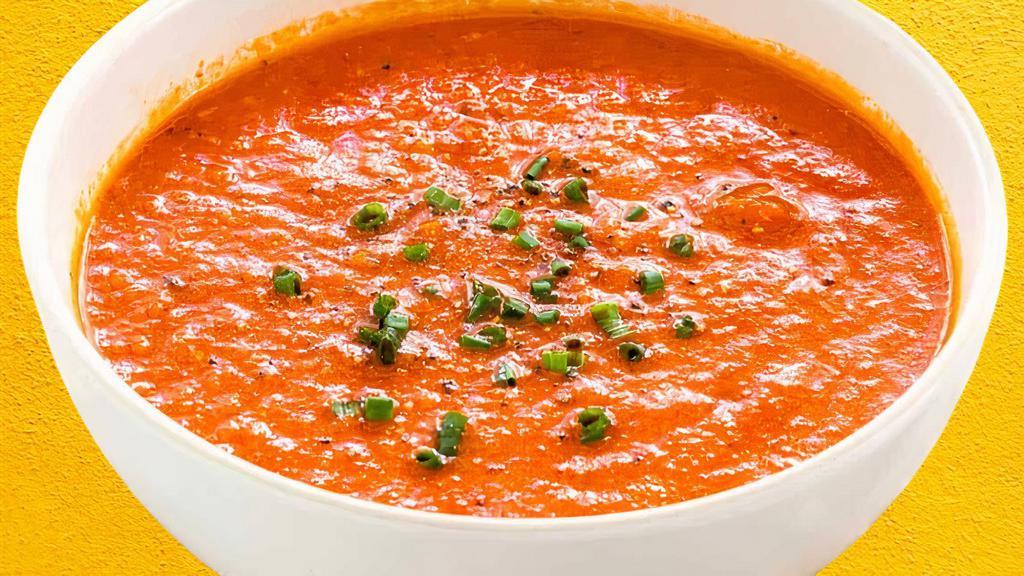 Tomato & Saffron Soup (سوپ گوجه و زعفران) · Tomato and Saffron Bisque is a creamy tomato soup with a flavorful broth made with fresh basil, and  shallots, Italian peeled tomatoes, and saffron.