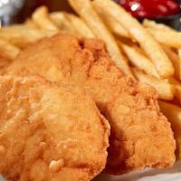 Chicken Sokhari & Fries (مرغ و سیب زمینی سرخ کرده) · Crispy chicken tenders and fries served with ketchup
