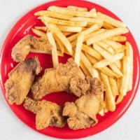 Chicken Plate · 2 fried chicken wings & 2 sides