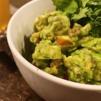 Guacamole · smashed avocados + organic pico de gallo + Oaxacan heirloom corn tortilla chips