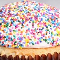 Birthday Cake · vanilla cake with buttercream frosting topped with sprinkles